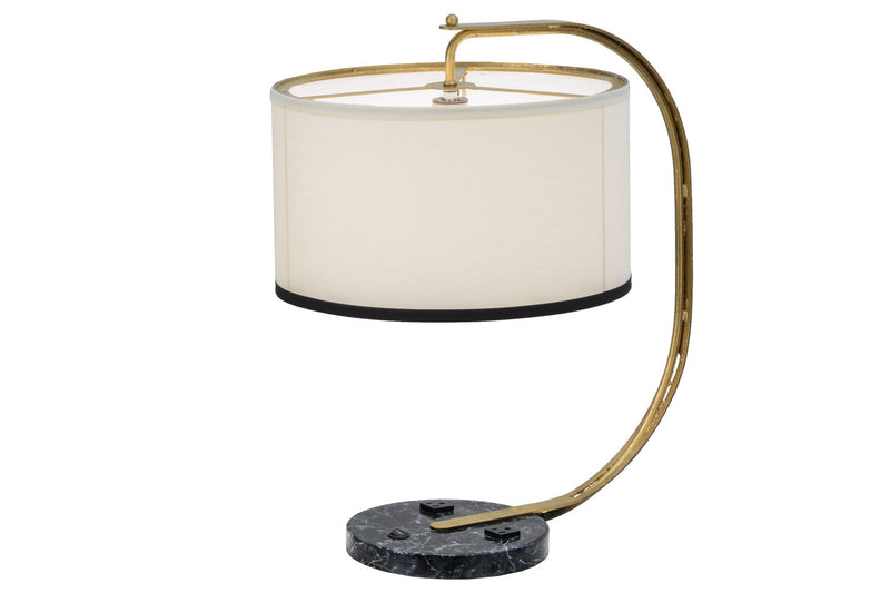 Meyda Tiffany 152099 One Light Table Lamp, Faux Black Marble