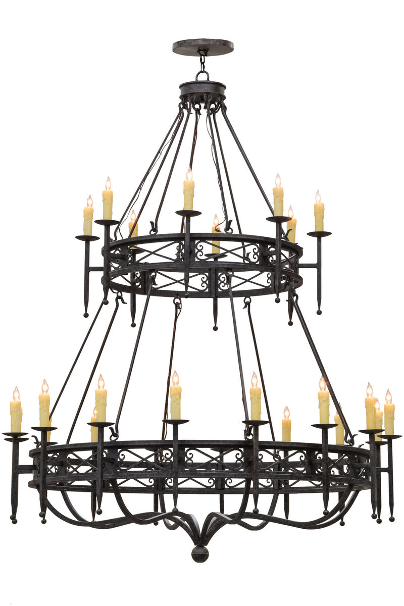 Meyda Tiffany 152111 24 Light Chandelier, Coffee Bean