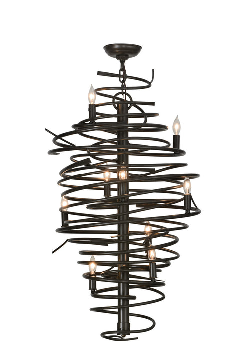 Meyda Tiffany 152135 Nine Light Chandelier, Timeless Bronze