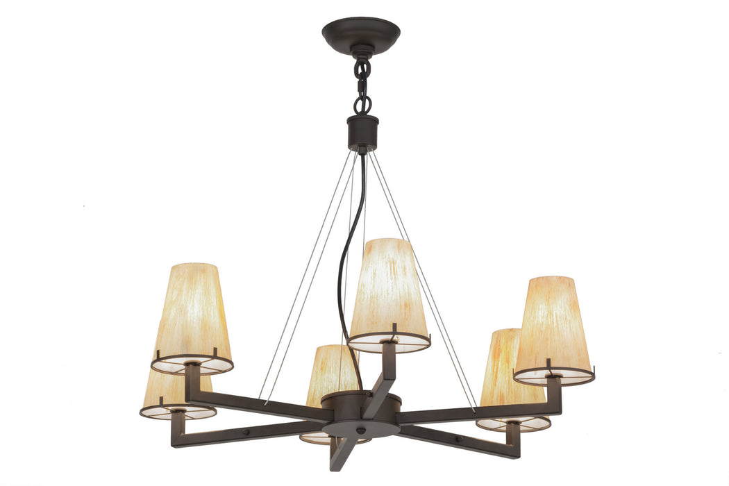 Meyda Tiffany 152197 Six Light Chandelier, Oil Rubbed Bronze