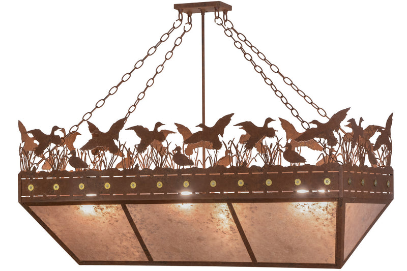Meyda Tiffany 152292 Six Light Inverted Pendant, Rust