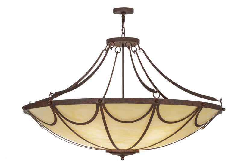 Meyda Tiffany 152511 12 Light Chandelier, Rusty Nail