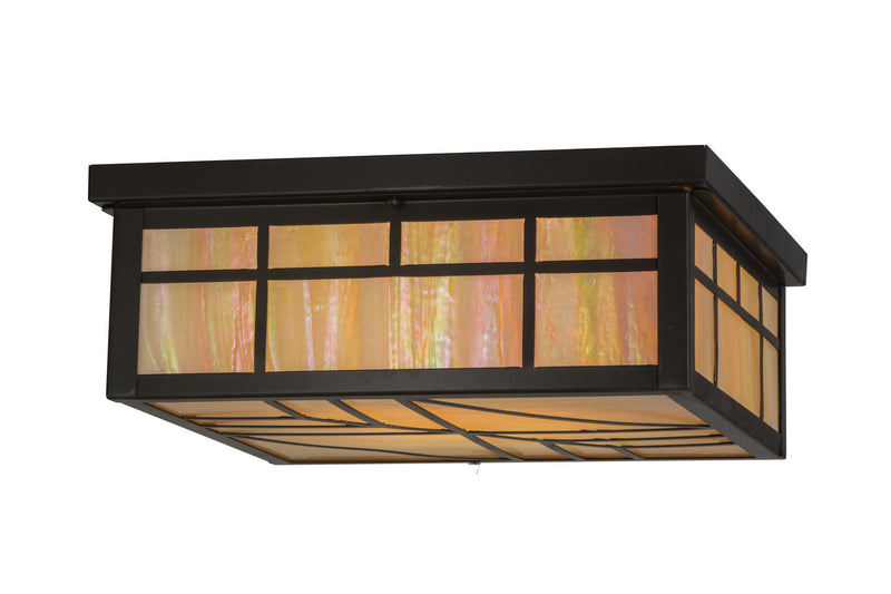 Meyda Tiffany 152586 Four Light Flushmount, Timeless Bronze