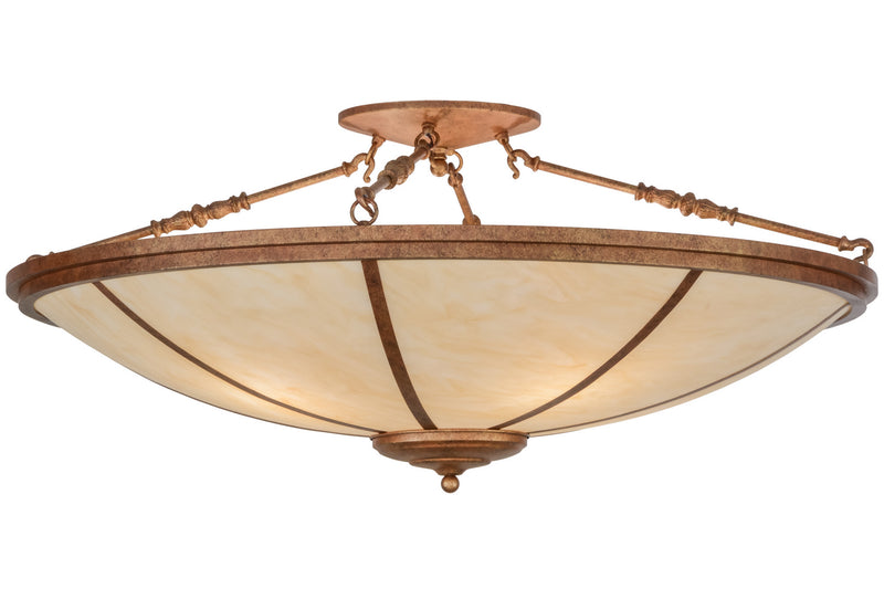 Meyda Tiffany 152592 Four Light Flushmount, Autumn Leaf