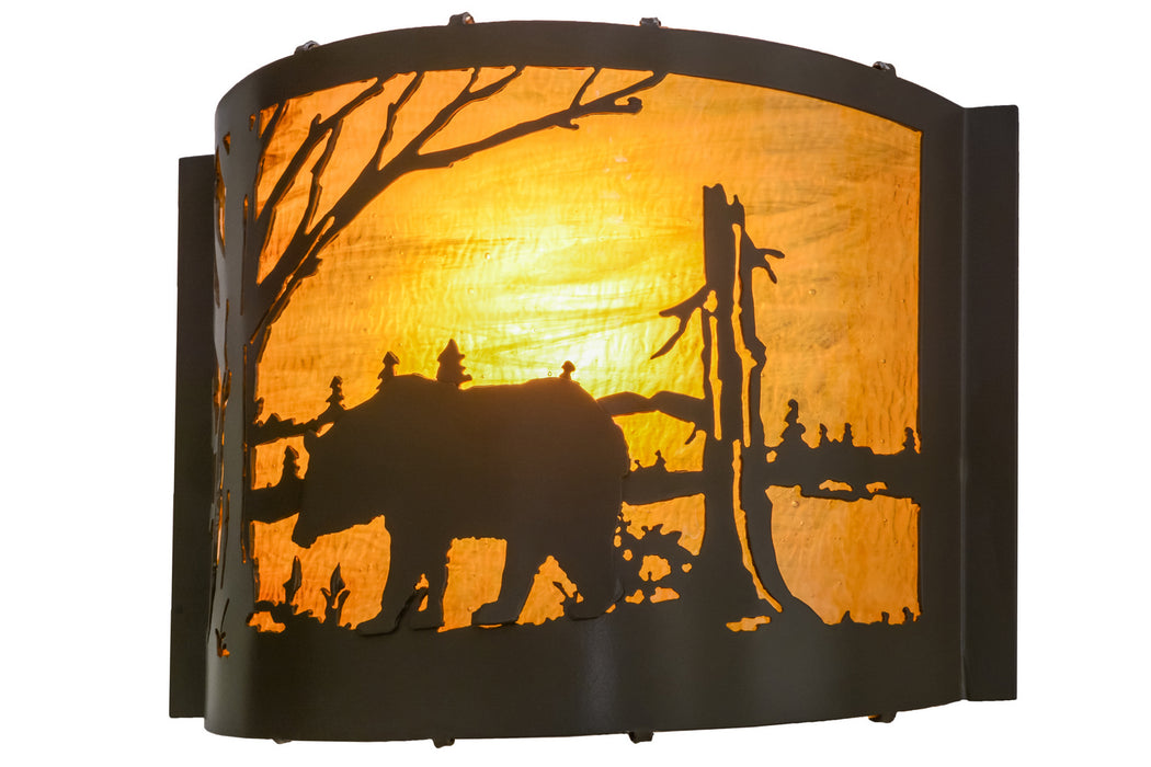 Meyda Tiffany 152609 One Light Wall Sconce, Timeless Bronze