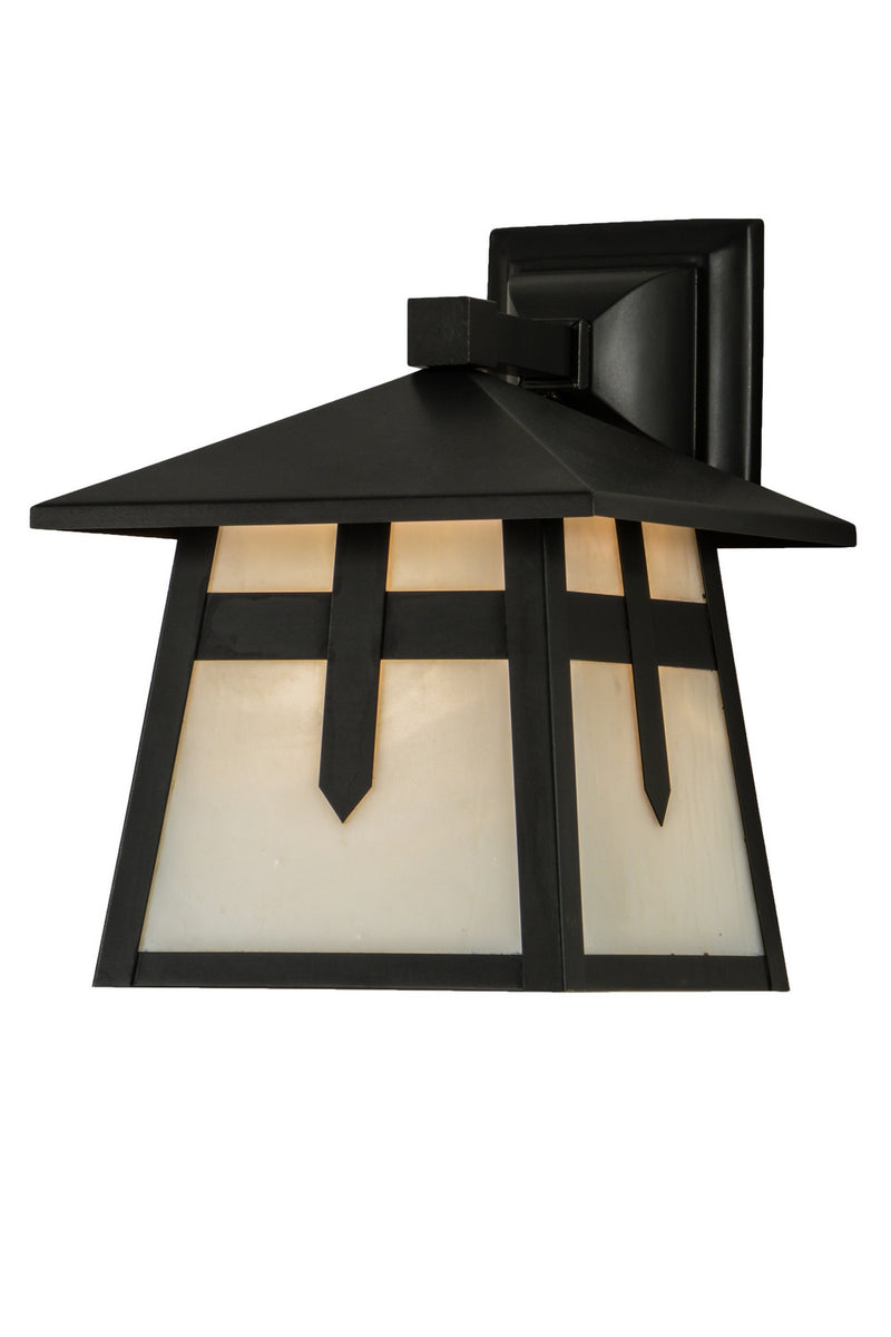 Meyda Tiffany 152688 One Light Wall Sconce, Craftsman Brown