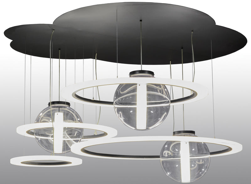 Meyda Tiffany 152693 LED Pendant, Solar Black