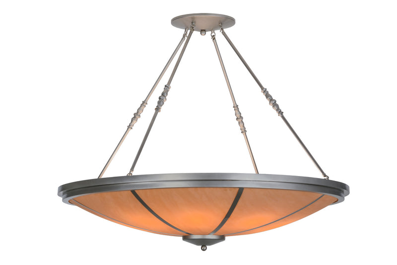 Meyda Tiffany 152861 Eight Light Semi-Flushmount, Nickel