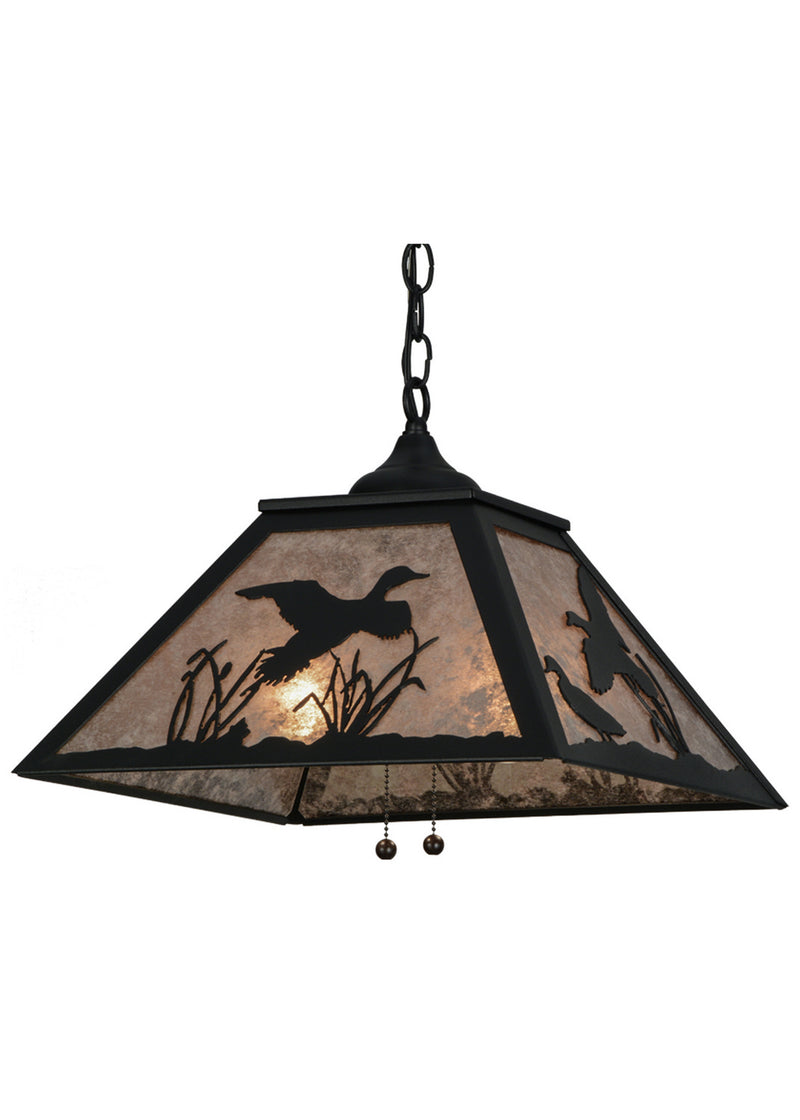 Meyda Tiffany 152902 Two Light Pendant, Textured Black