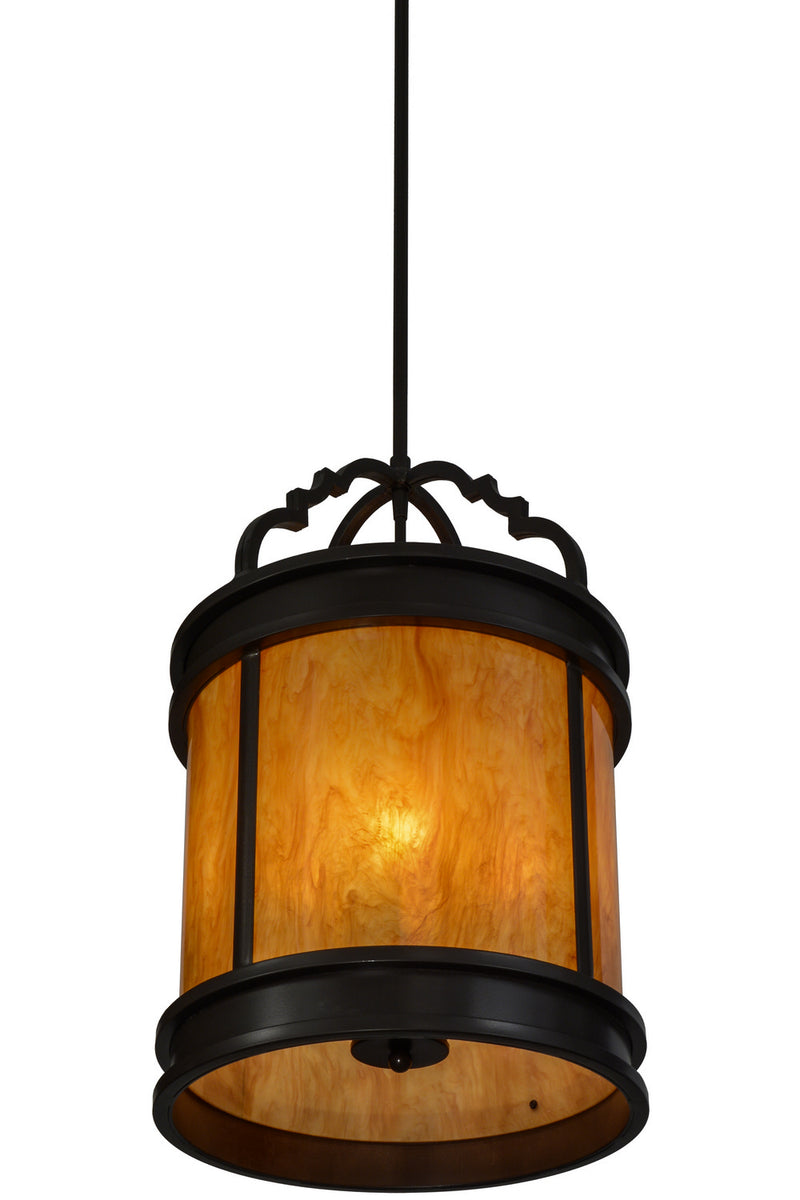 Meyda Tiffany 152940 Four Light Pendant, Timeless Bronze