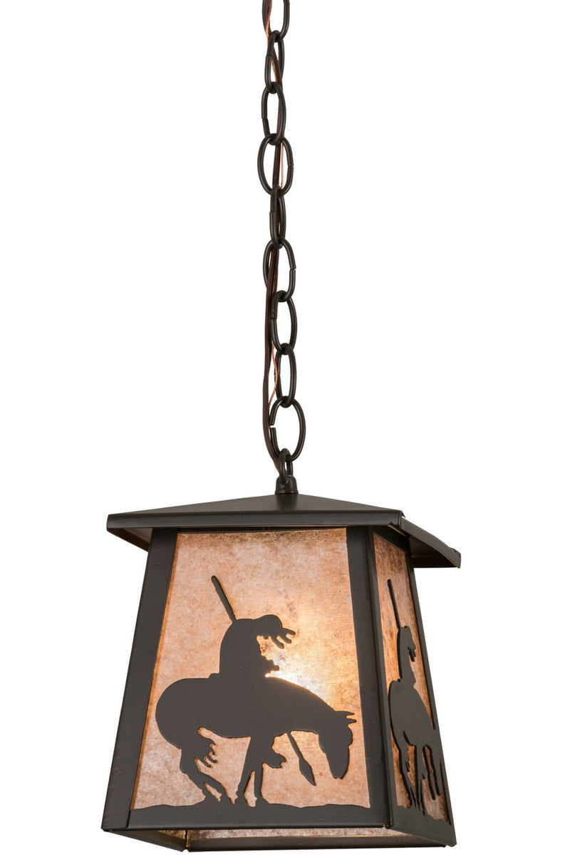 Meyda Tiffany 160878 One Light Pendant, Timeless Bronze
