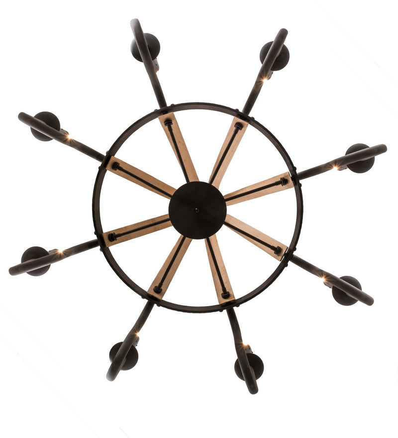 Meyda Tiffany 160700 Eight Light Chandelier, Costello Black