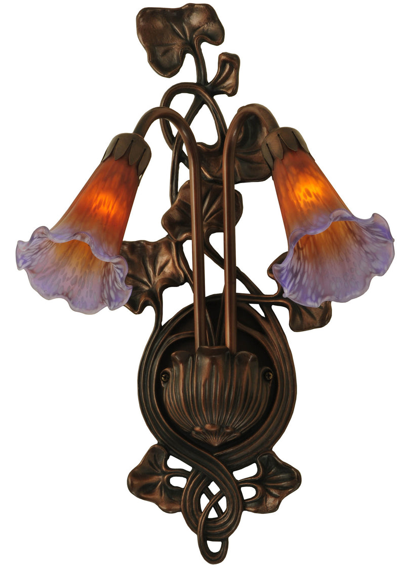 Meyda Tiffany 16637 Two Light Wall Sconce, Mahogany Bronze