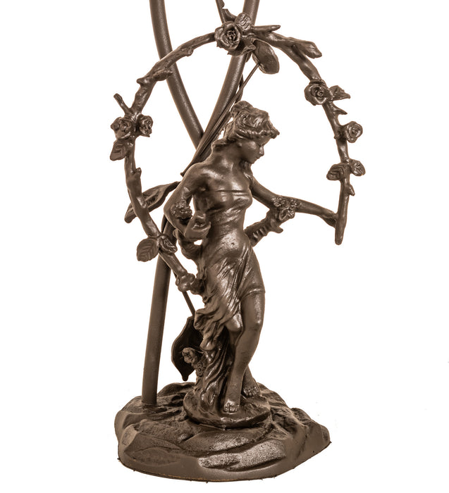 Meyda Tiffany 16697 Two Light Trellis Girl, Mahogany Bronze