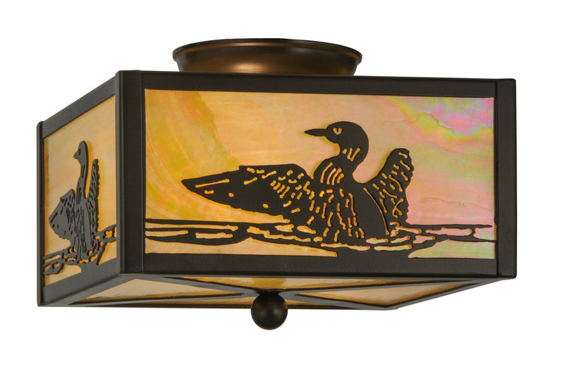 Meyda Tiffany 18793 Two Light Flushmount, Timeless Bronze