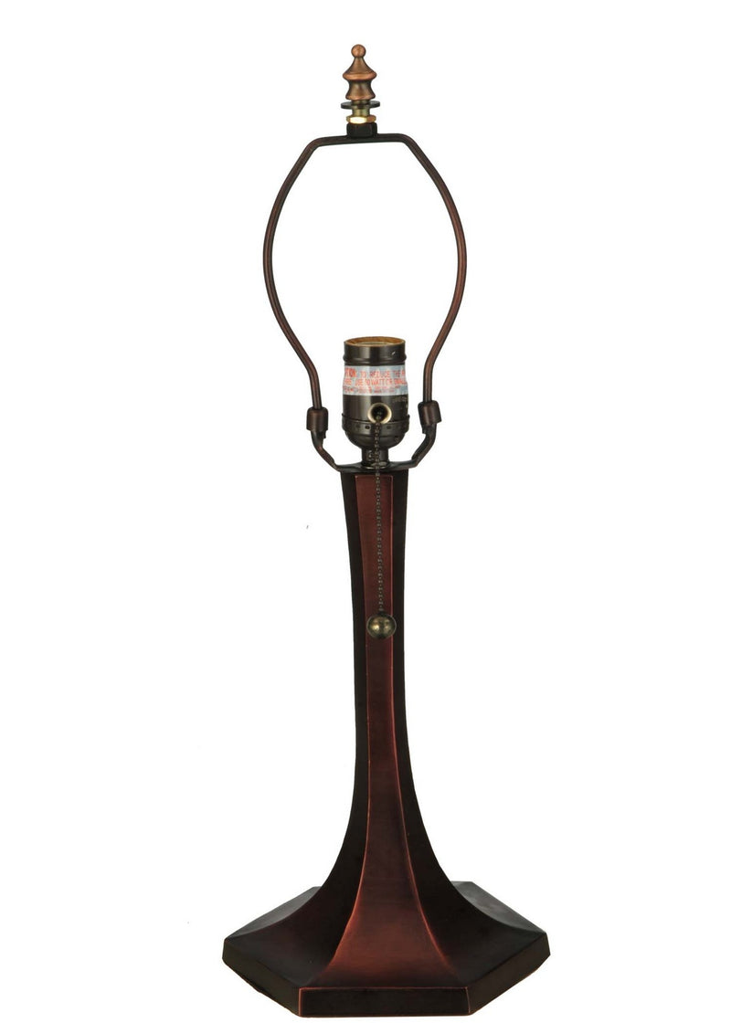 Meyda Tiffany 18815 One Light Table Base, Mahogany Bronze