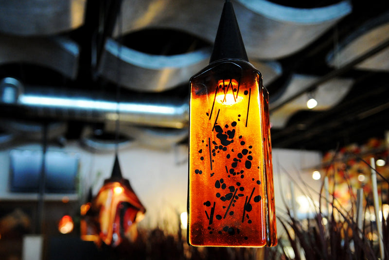 Meyda Tiffany 19561 Shade, Amber/Screen/Green Clear Chunks