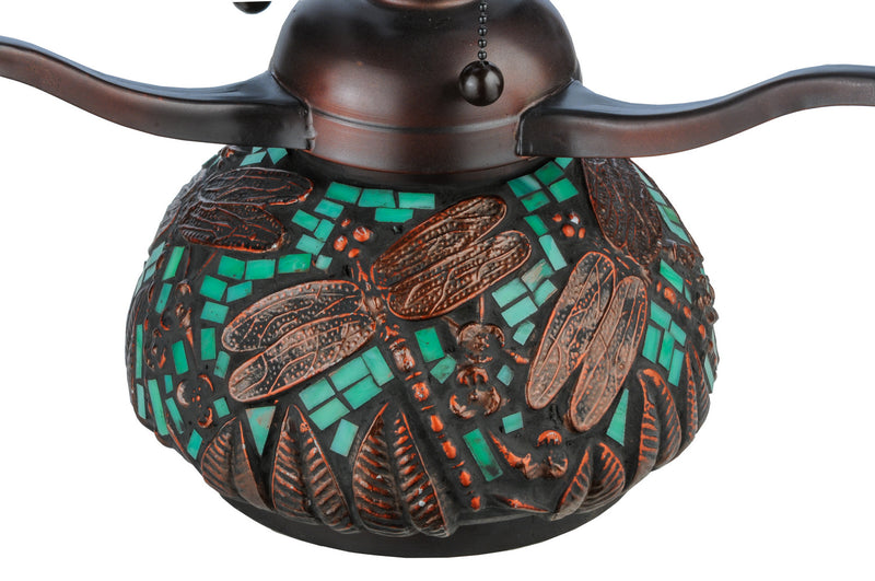 Meyda Tiffany 20036 Three Light Table Base Hardware, Mahogany Bronze