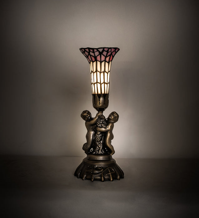 Meyda Tiffany 20433 One Light Mini Lamp, Antique Brass