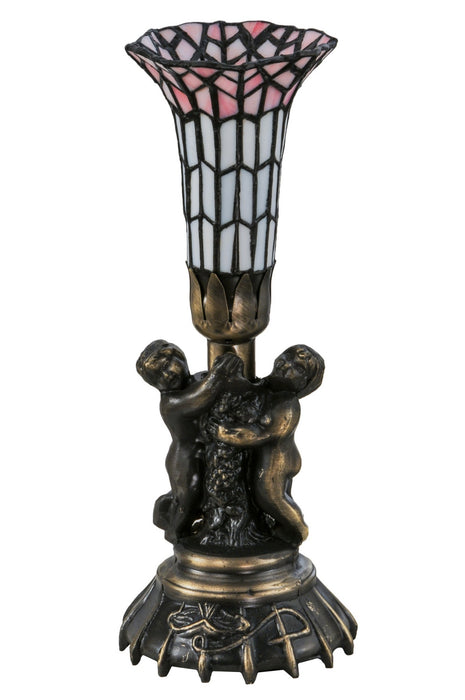 Meyda Tiffany 20433 One Light Mini Lamp, Antique Brass