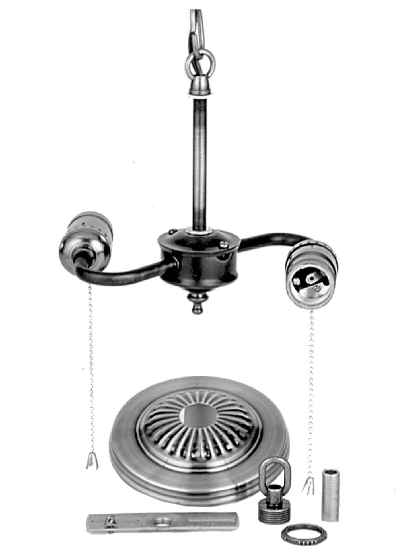 Meyda Tiffany 22777 Two Light Lamp Base And Fixture Hardware