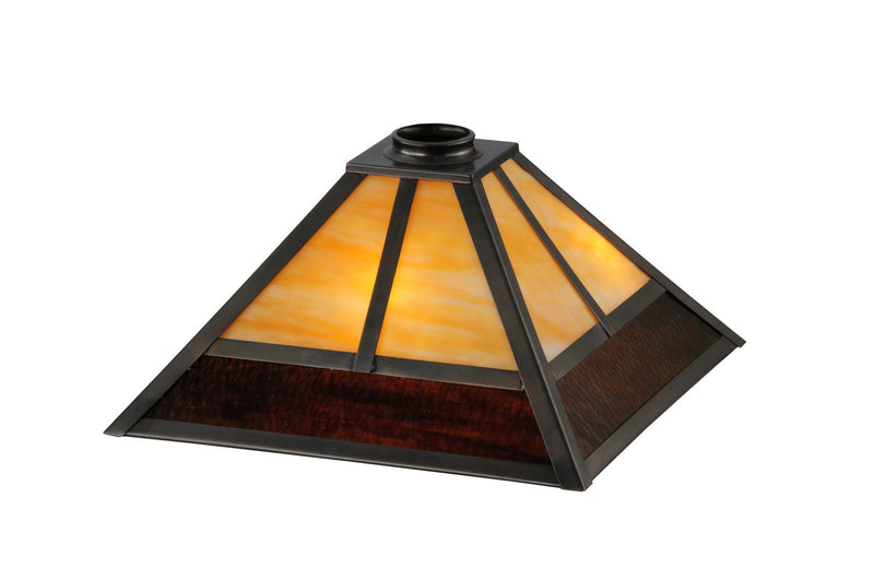 Meyda Tiffany 31324 Shade, Craftsman Brown