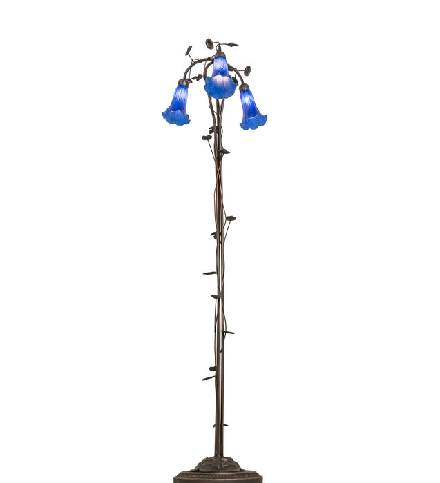 Meyda Tiffany 31333 Three Light Floor Lamp, Mahogany Bronze