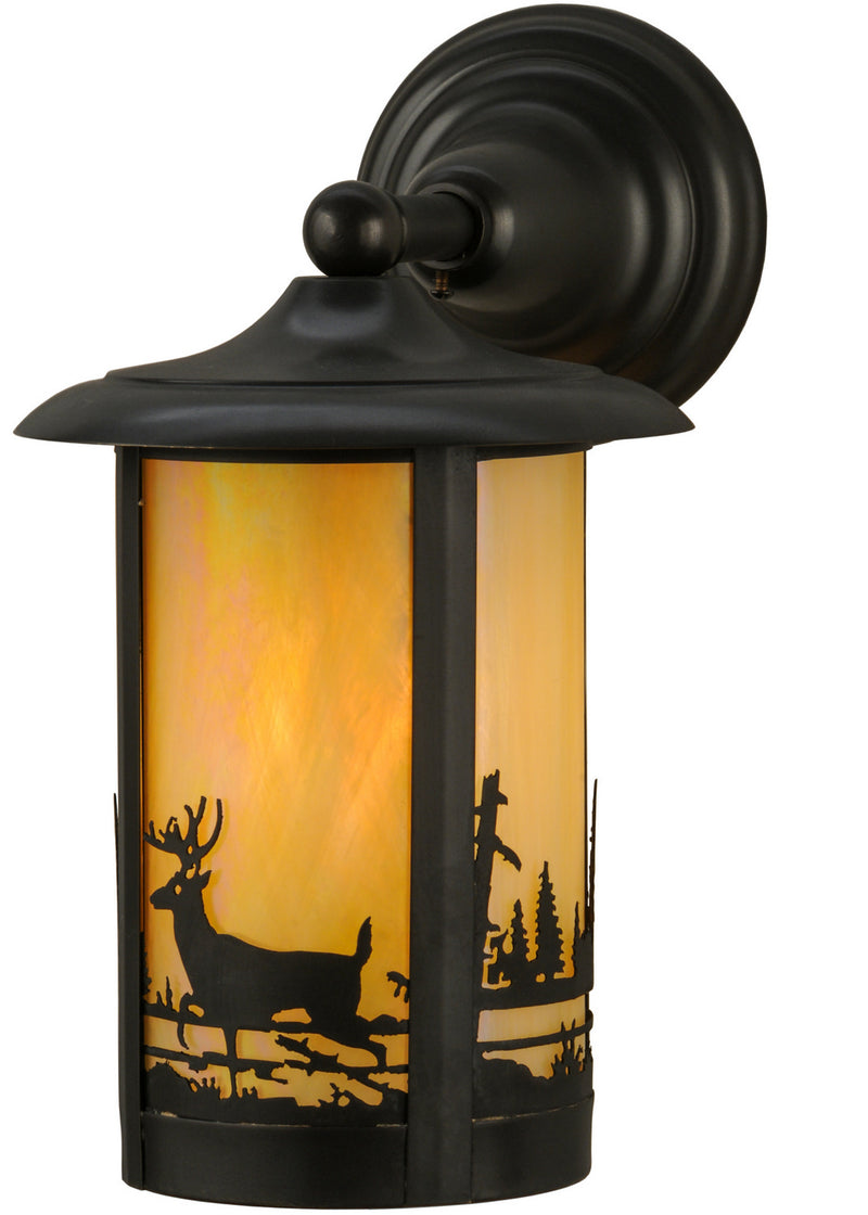 Meyda Tiffany 32203 One Light Wall Sconce, Craftsman Brown