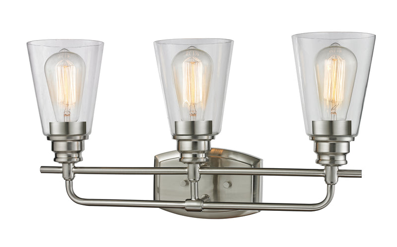 Z-Lite 428-3V-BN Three Light Vanity, Brushed Nickel