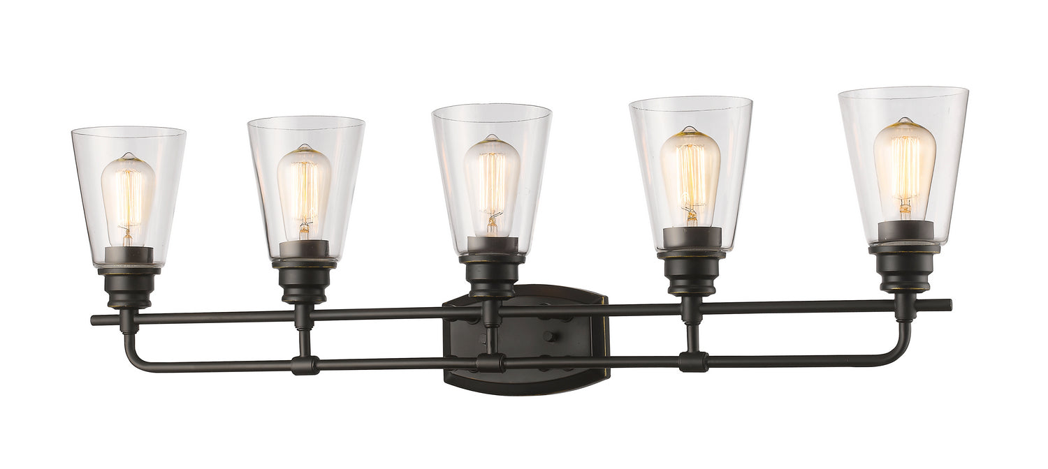 Z-Lite 428-5V-OB Five Light Vanity, Olde Bronze