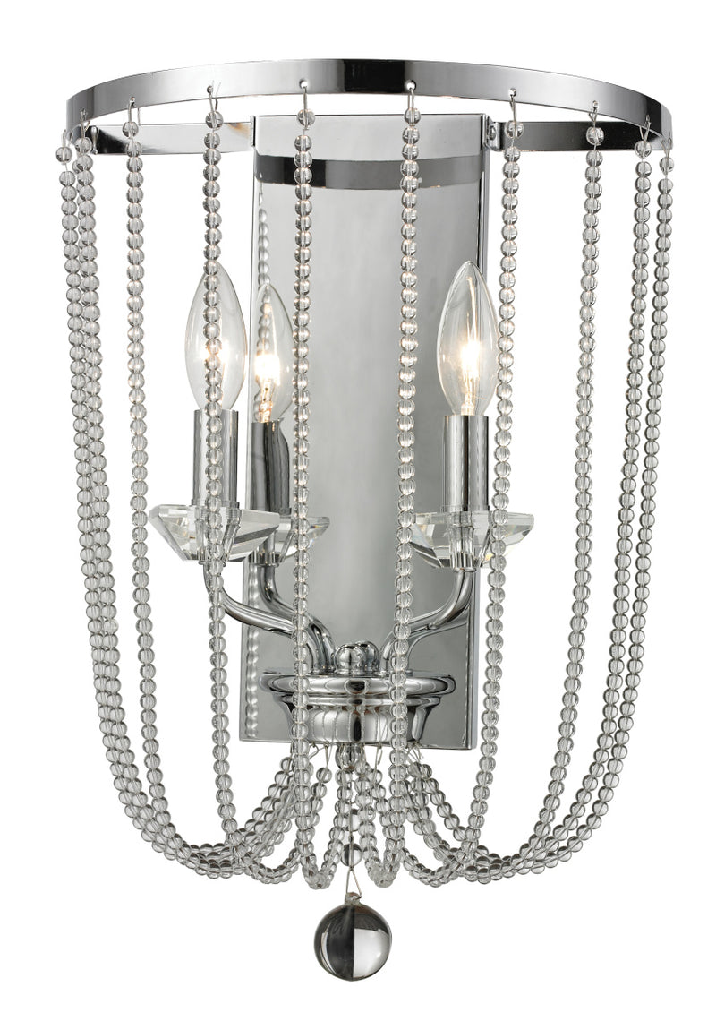Z-Lite 429-2W-CH Two Light Wall Sconce, Chrome