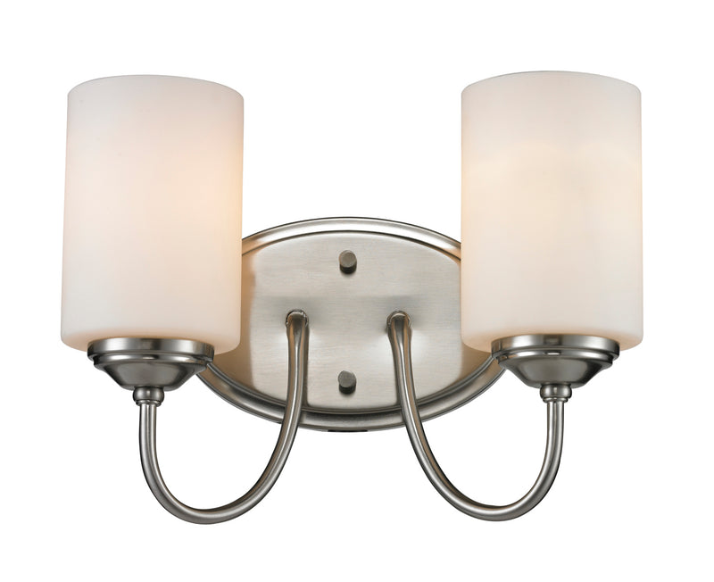 Z-Lite 434-2V-BN Two Light Vanity, Brushed Nickel