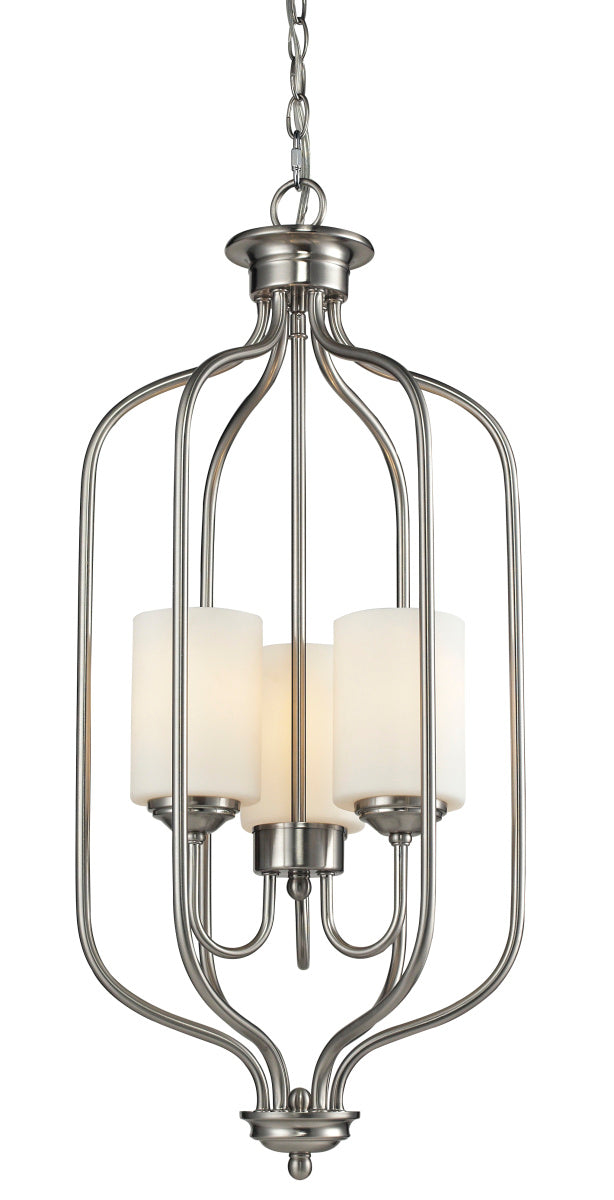 Z-Lite 434-31-BN Three Light Chandelier, Brushed Nickel