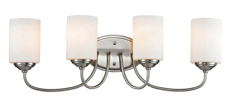 Z-Lite 434-4V-BN Four Light Vanity, Brushed Nickel