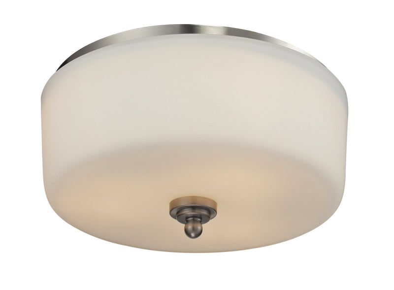 Z-Lite 434-F3-BN Three Light Flush Mount, Brushed Nickel