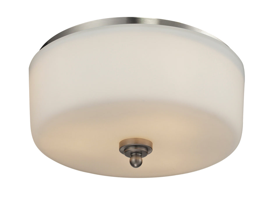 Z-Lite 434-F3-BN Three Light Flush Mount, Brushed Nickel