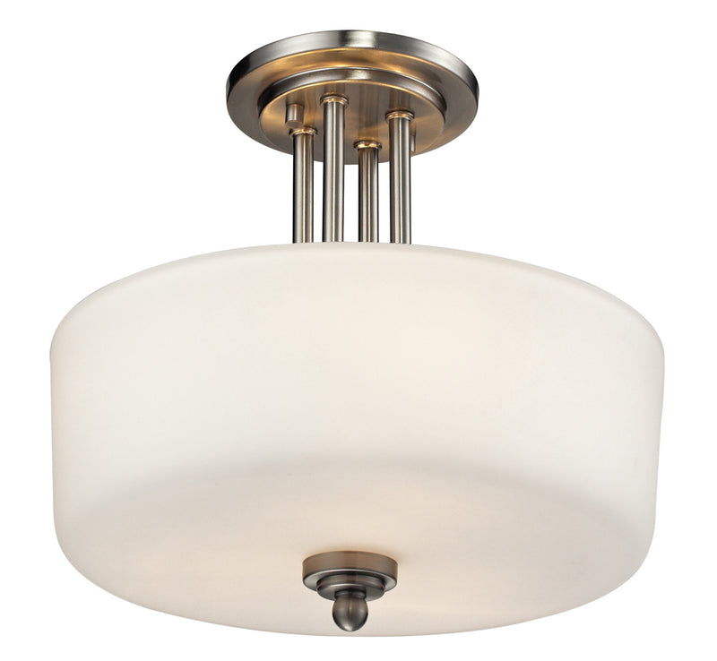 Z-Lite 434-SF-BN Three Light Semi Flush Mount, Brushed Nickel
