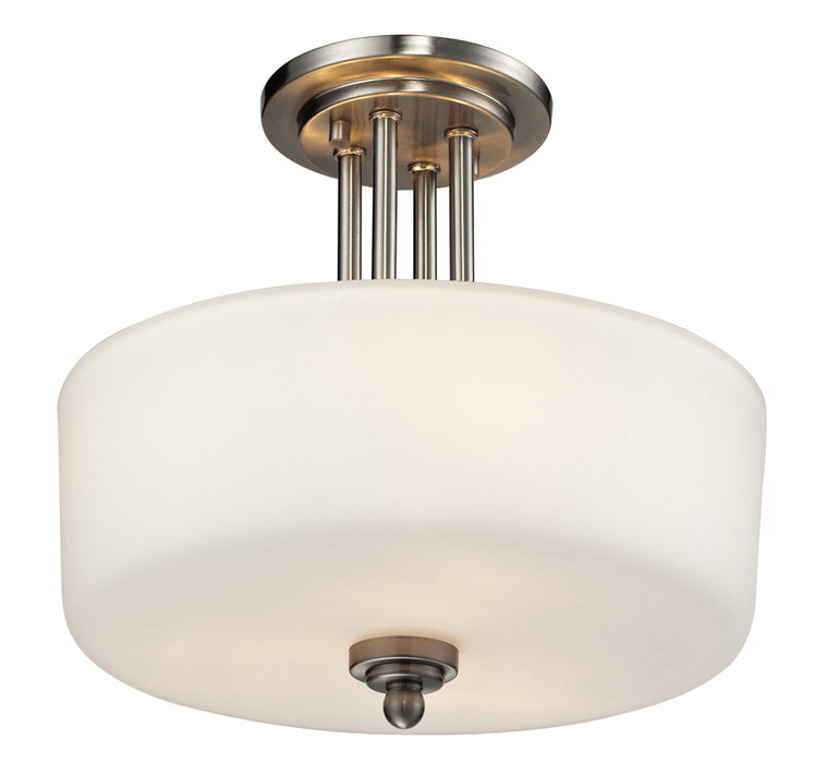Z-Lite 434-SF-BN Three Light Semi Flush Mount, Brushed Nickel