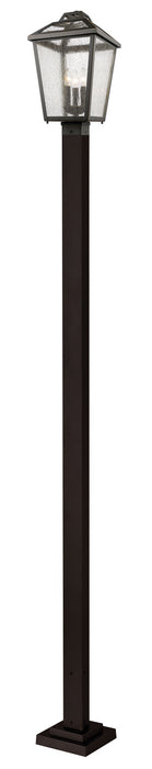 Z-Lite 539PHBS-536P-ORB Three Light Outdoor Post Mounted Fixture, Oil Rubbed Bronze