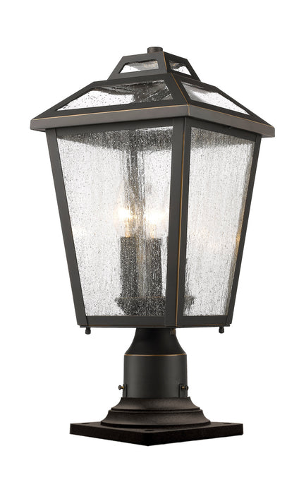 Z-Lite 539PHMR-533PM-ORB Three Light Outdoor Pier Mount, Oil Rubbed Bronze