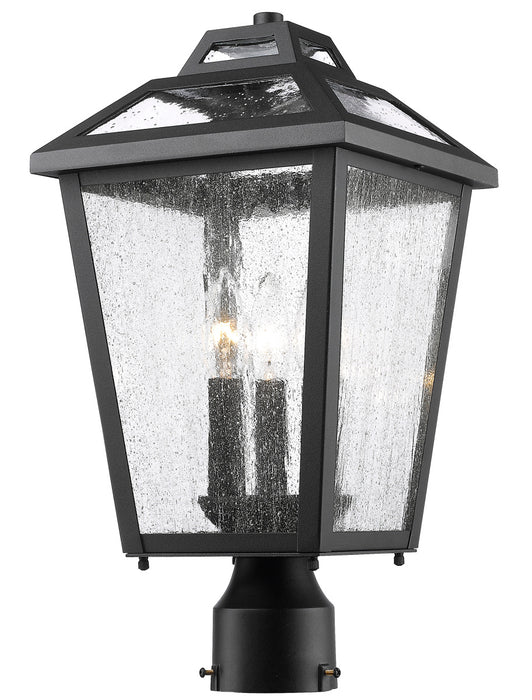 Z-Lite 539PHMR-BK Three Light Outdoor Post Mount, Black