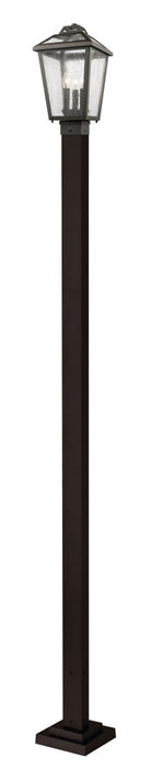 Z-Lite 539PHMS-536P-ORB Three Light Outdoor Post Mounted Fixture, Oil Rubbed Bronze