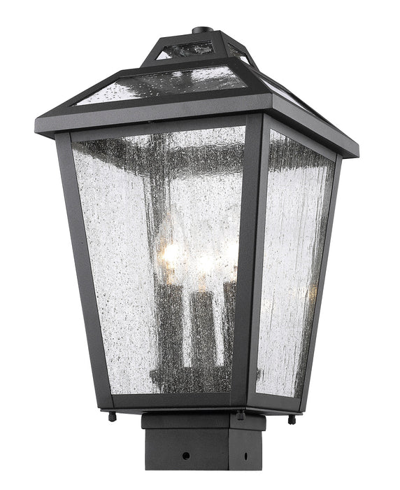 Z-Lite 539PHMS-BK Three Light Outdoor Post Mount, Black