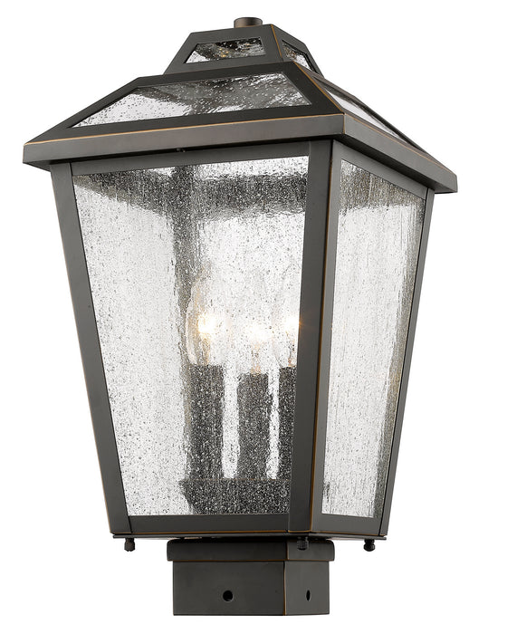 Z-Lite 539PHMS-ORB Three Light Outdoor Post Mount Fixture, Oil Rubbed Bronze