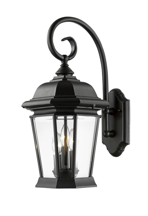 Z-Lite 541B-BK Three Light Outdoor Wall Mount, Black