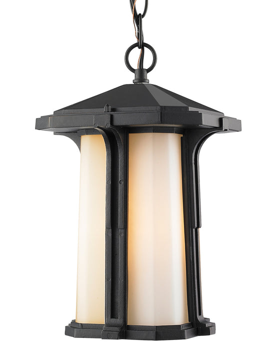 Z-Lite 542CHB-BK One Light Outdoor Chain Mount Ceiling Fixture, Black