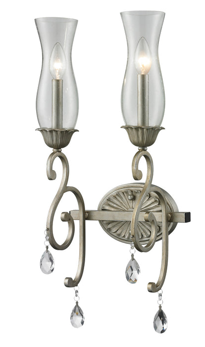 Z-Lite 720-2S-AS Two Light Wall Sconce, Antique Silver