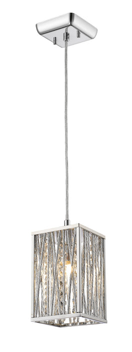 Z-Lite 872CH-SMP One Light Pendant, Chrome
