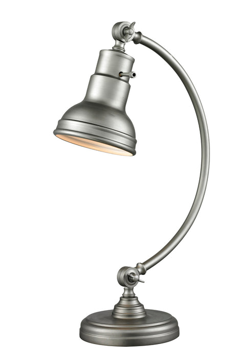 Z-Lite TL119-BS One Light Table Lamp, Burnished Silver