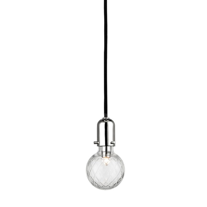 Hudson Valley 1100-PN One Light Pendant, Polished Nickel